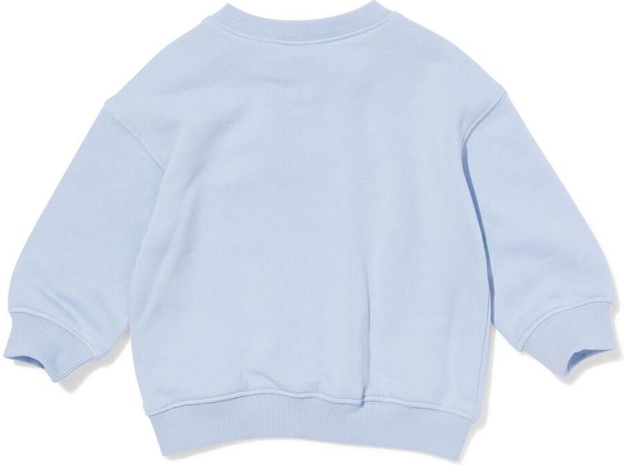 HEMA Babytrui Sweatstof Ezels Lichtblauw (lichtblauw) - Foto 2