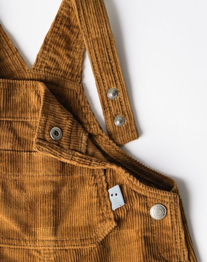 HEMA Babytuinbroek Corduroy Ruiten Bruin - Foto 2