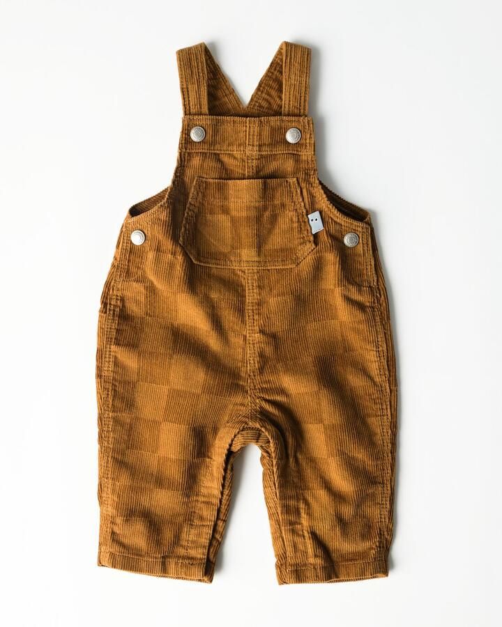 HEMA Babytuinbroek Corduroy Ruiten Bruin