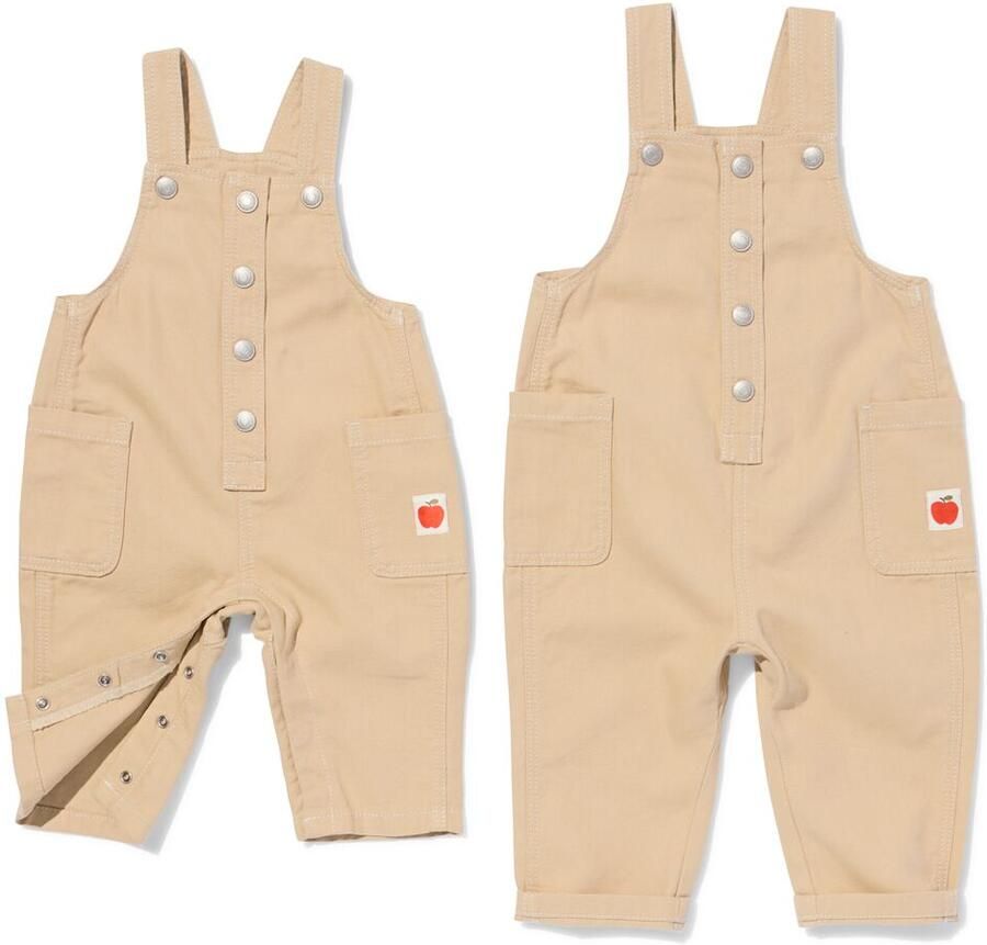 HEMA Babytuinbroek Geweven Beige (beige) - Foto 2