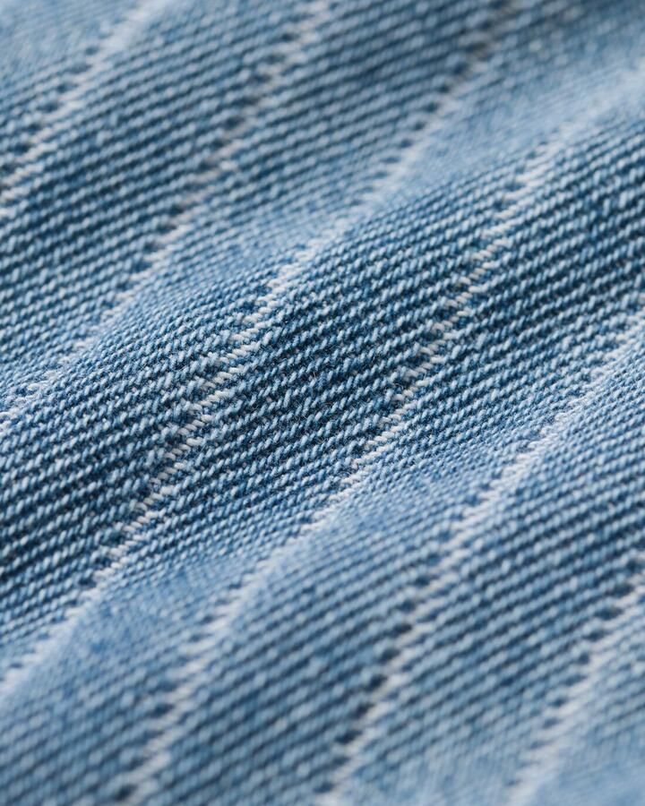 HEMA Babytuinbroek Strepen Denim (denim)