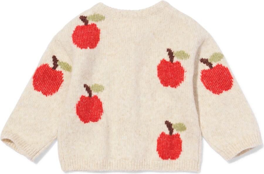 HEMA Babyvest Fijngebreid Appels Zand (zand) - Foto 2