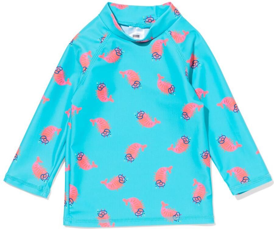 HEMA Babyzwemshirt UPF40+ Garnalen Felblauw (felblauw)
