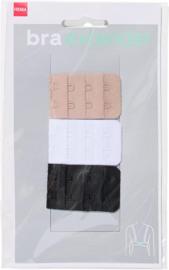 HEMA Bh Verlengstukken 3 Stuks (zwart)