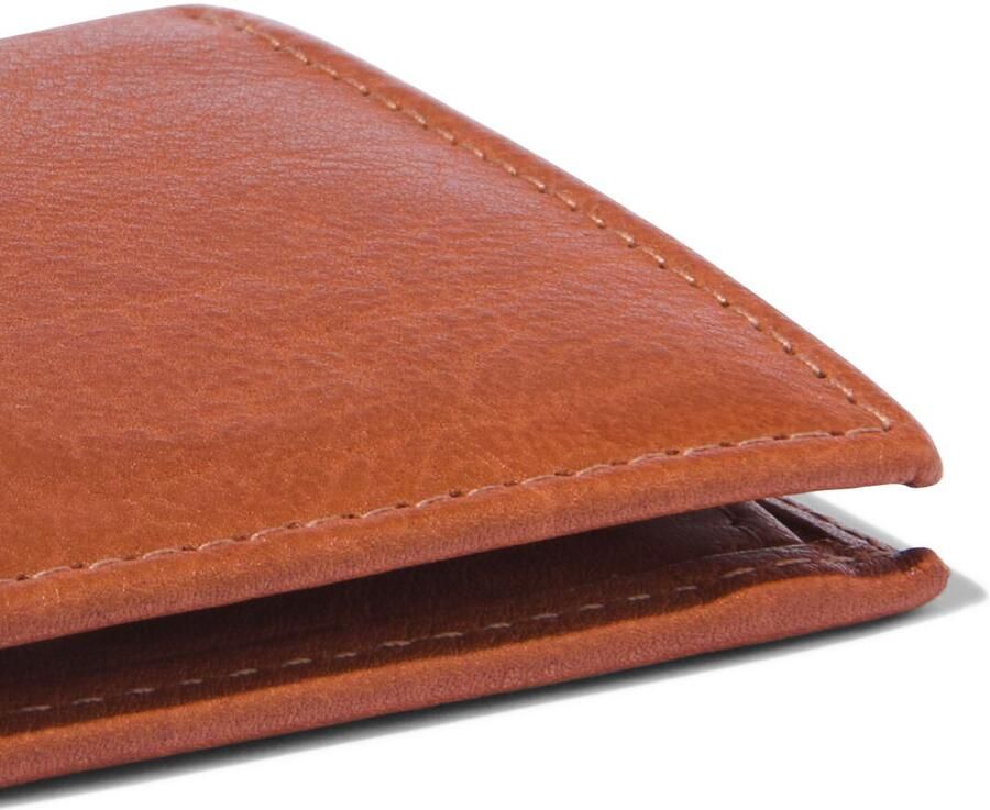 HEMA Billfold Portemonnee Bruin Leer RFID