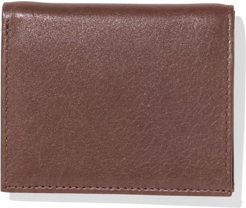 HEMA Billfold Portemonnee Hoog Leer Bruin