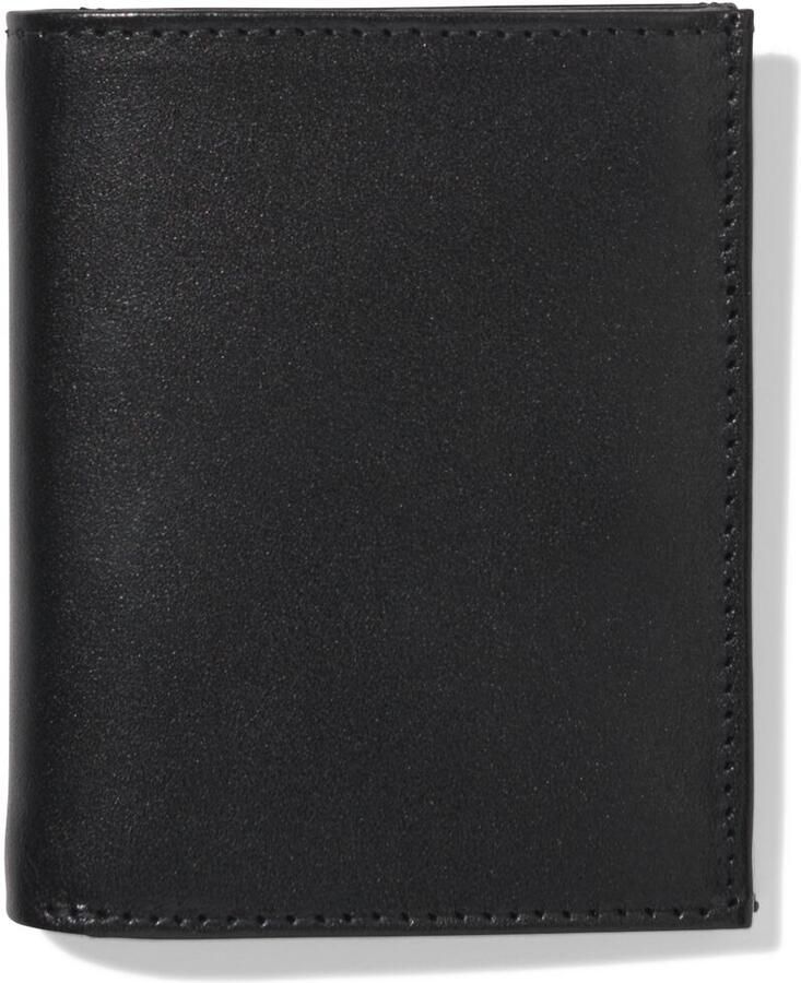 HEMA Billfold Portemonnee Hoog Leer Zwart - Foto 2