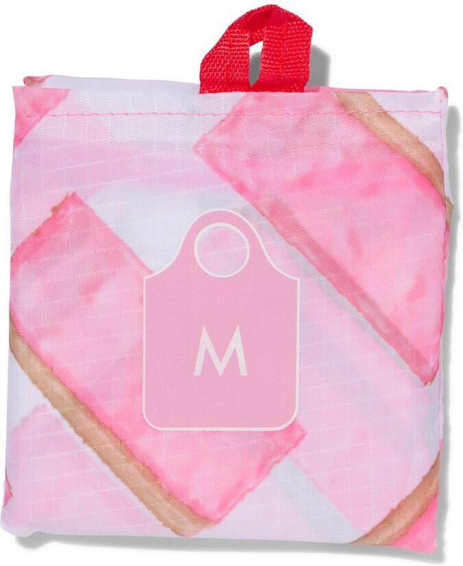 HEMA Boodschappentas Opvouwbaar 38.5x40 (roze)
