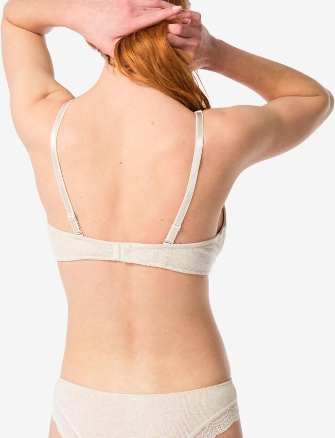 HEMA Bralette Met Kant Zonder Beugel Naturel (naturel) - Foto 3