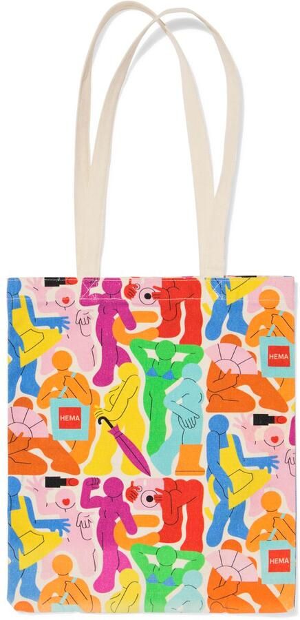 HEMA Canvas Tas 40x35cm Pride (multicolor)