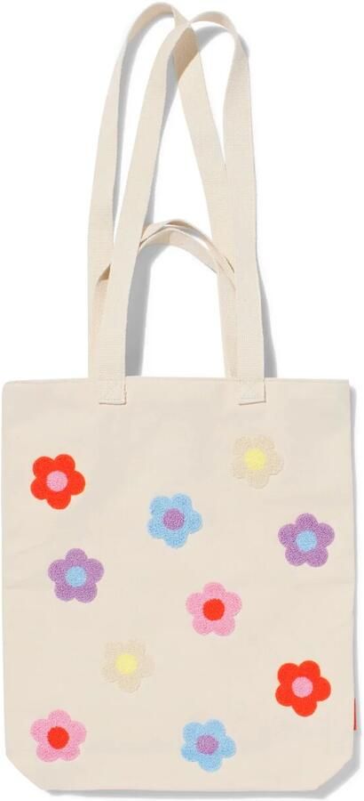 HEMA Canvas Tas 42x36cm Bloem