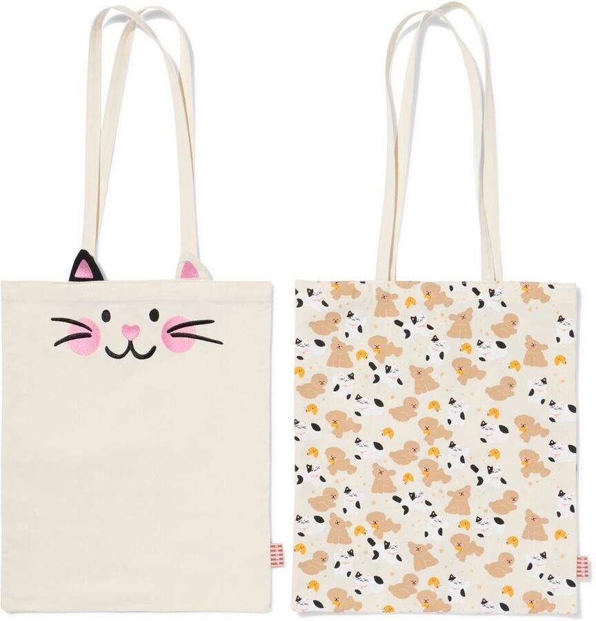 HEMA Canvas Tas Katten - Foto 2
