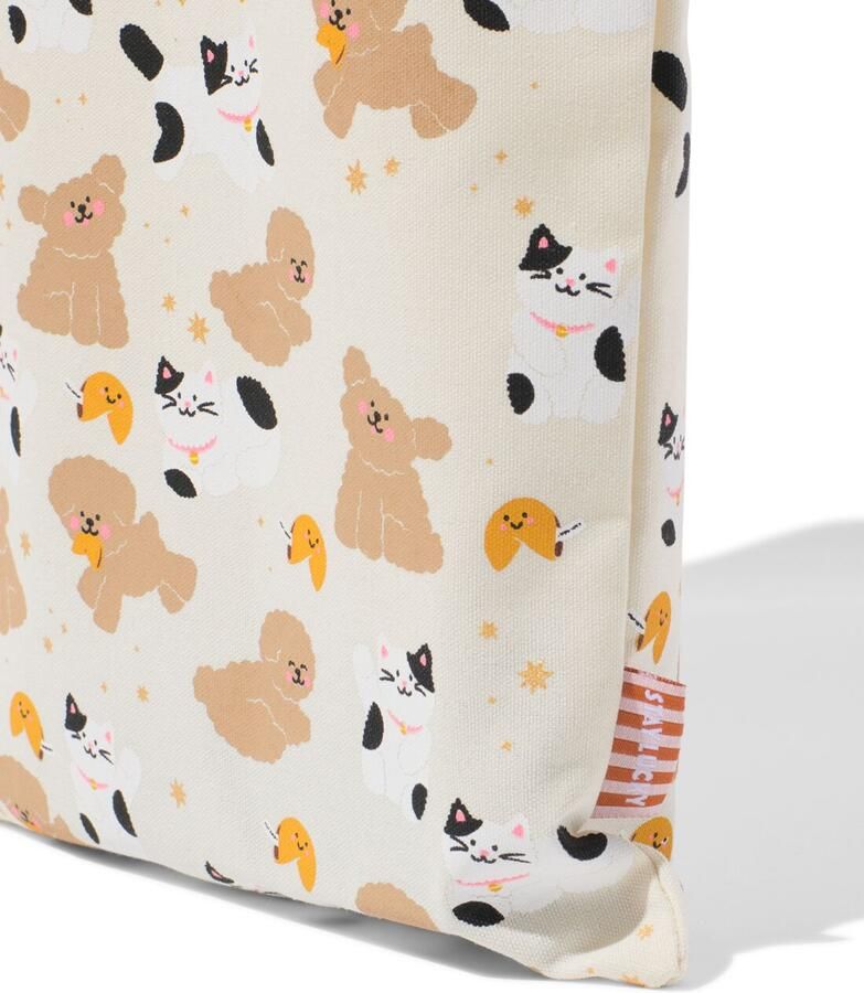 HEMA Canvas Tas Katten - Foto 1