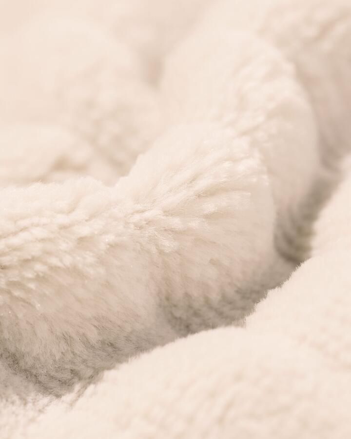 HEMA Dames Badjas Rib Fleece Beige (beige)