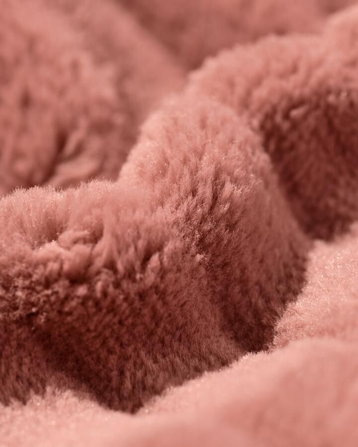 HEMA Dames Badjas Rib Fleece Middenbruin (middenbruin)