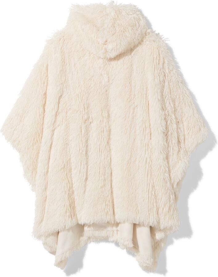 HEMA Dames Bankponcho One Size Capuchon En Zakken Crème