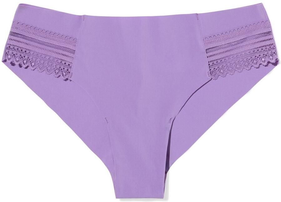 HEMA Dames Brazilian Micro Met Kanten Inzet Lichtpaars (lichtpaars)