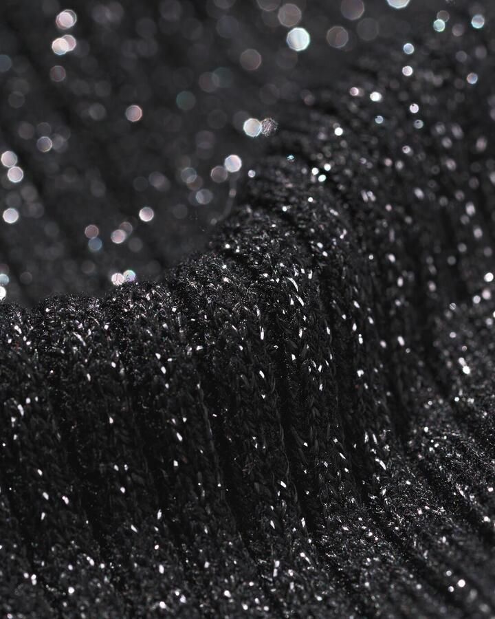 051 Dames Coltrui Nova Met Ribbels En Glitters Zwart (zwart) - Foto 2