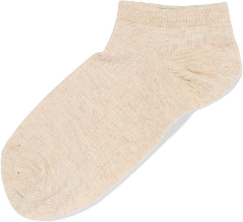 HEMA Dames Enkelsokken Rib Beige (beige)