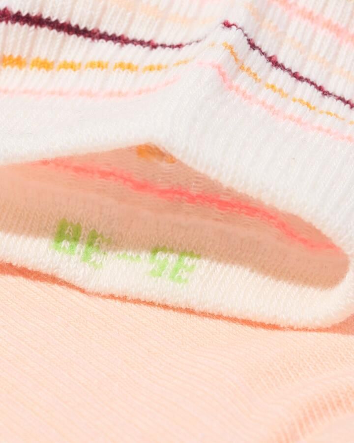 HEMA Dames Enkelsokken Rib Strepen 5 Paar Multicolor (multicolor)