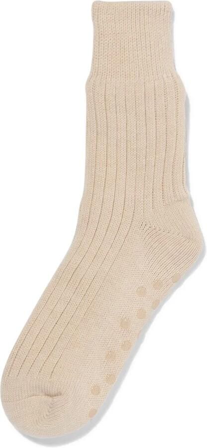 HEMA Dames Huissokken Fleece Rib Beige (beige) - Foto 2