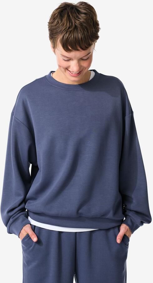 HEMA Dames Lounge Trui Donkerblauw (donkerblauw) - Foto 2