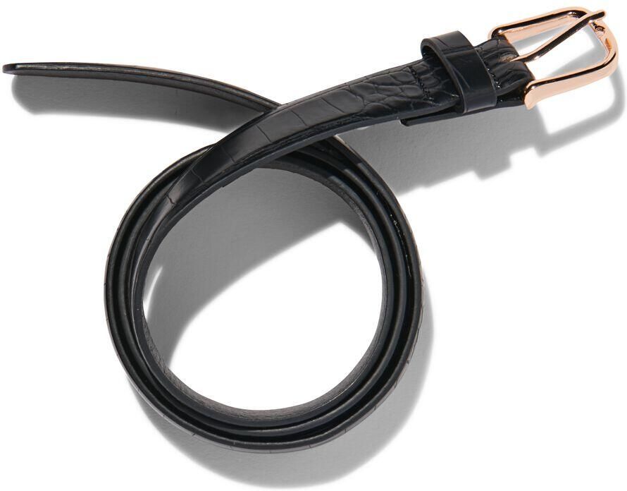 HEMA Dames Riem Met Dierenprint 2.3cm Zwart