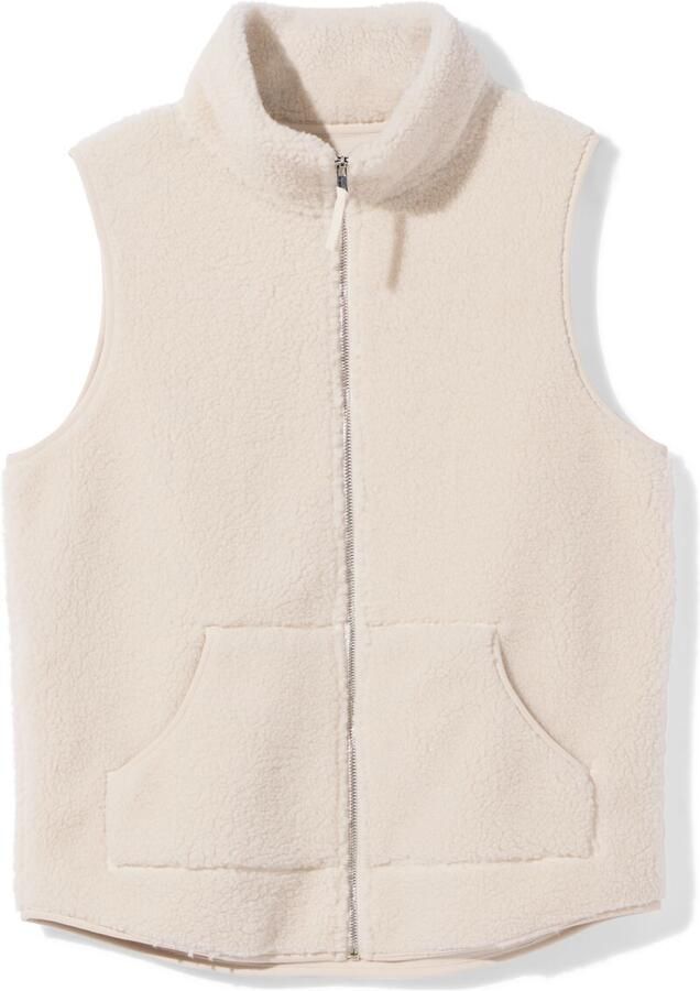 HEMA Dames Sherpa Bodywarmer Creme (creme)