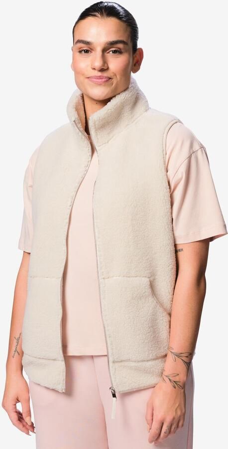 HEMA Dames Sherpa Bodywarmer Creme (creme) - Foto 2