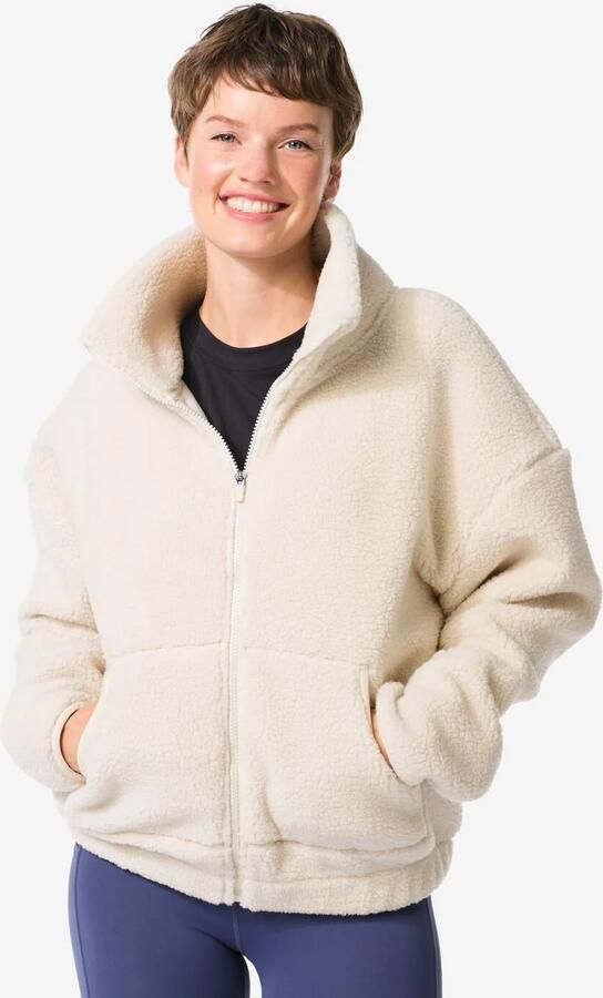 HEMA Dames Sherpa Jas Creme (creme) - Foto 2