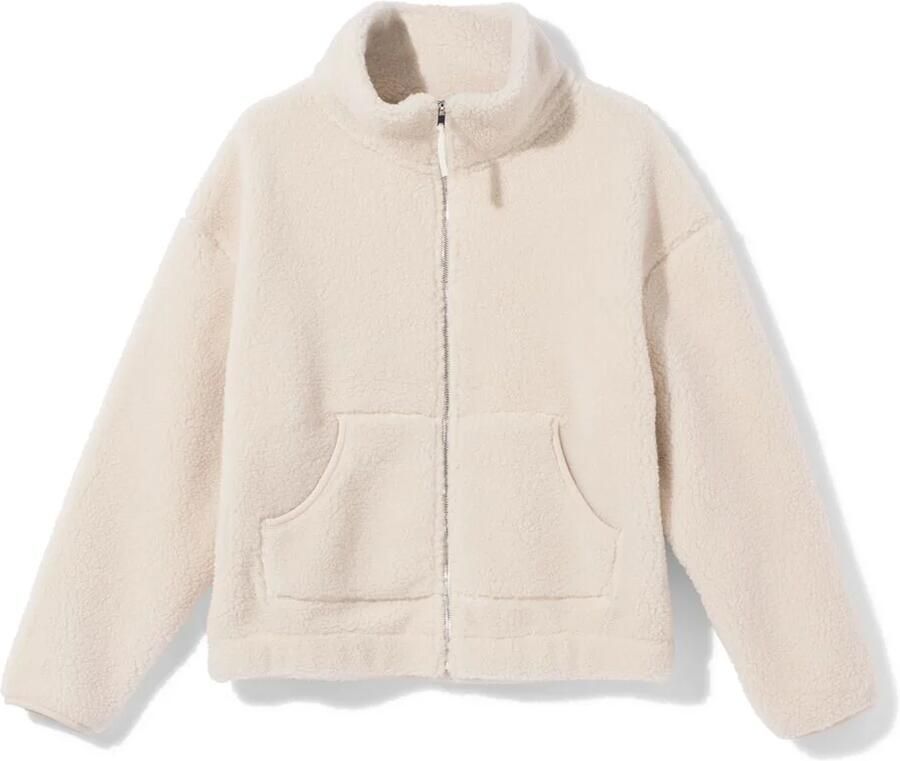 HEMA Dames Sherpa Jas Creme (creme)