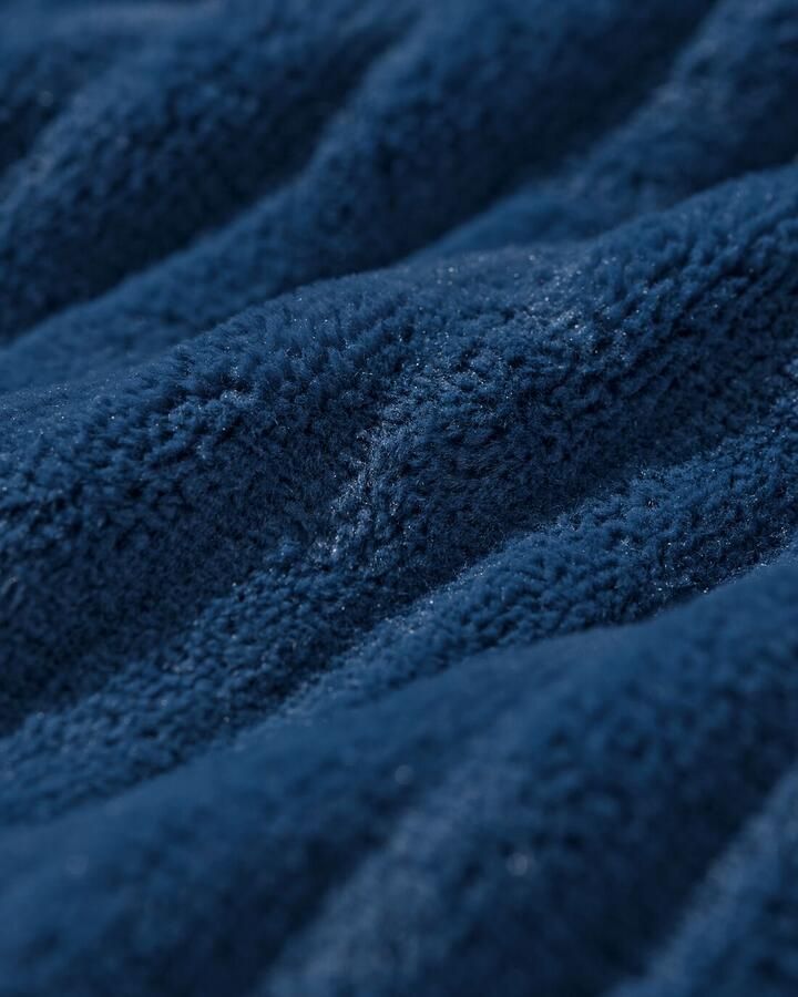 HEMA Dames Snuggle Hoodie Fleece Rib Blauw