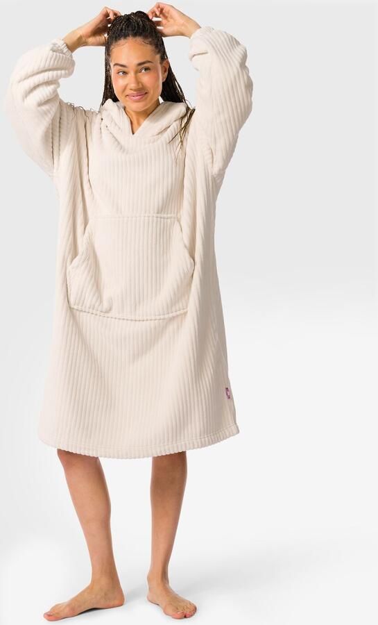 HEMA Dames Snuggle Hoodie Teddy Crème - Foto 2