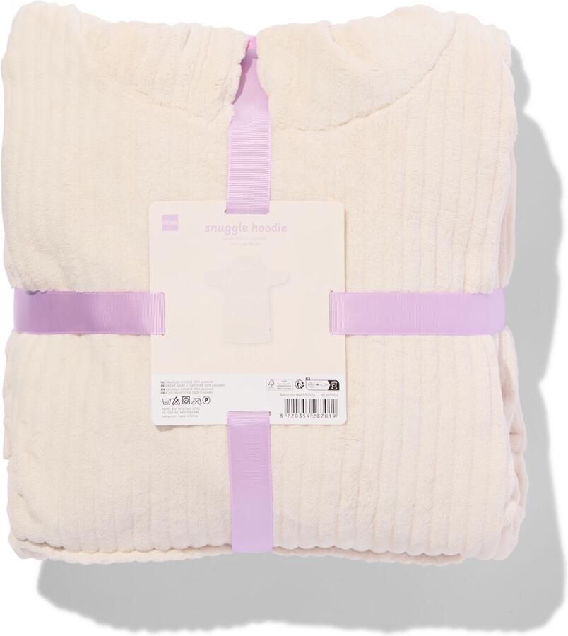 HEMA Dames Snuggle Hoodie Teddy Crème - Foto 2