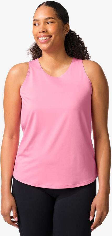 HEMA Dames Sportsinglet Loose Fit Roze (roze)