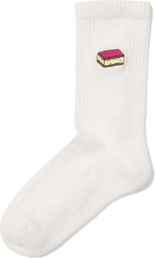 HEMA Damessokken Driekwart Terry Tompouce Wit (wit) - Foto 2