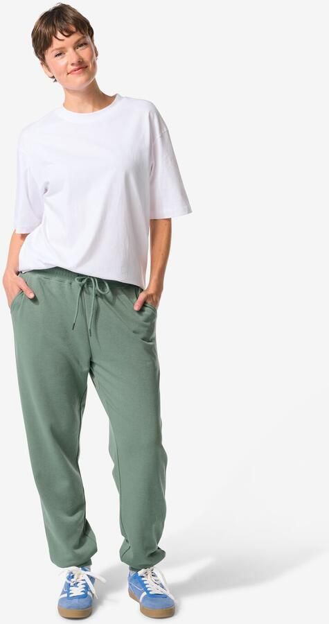 HEMA Dames Sweatbroek Middengroen (middengroen)