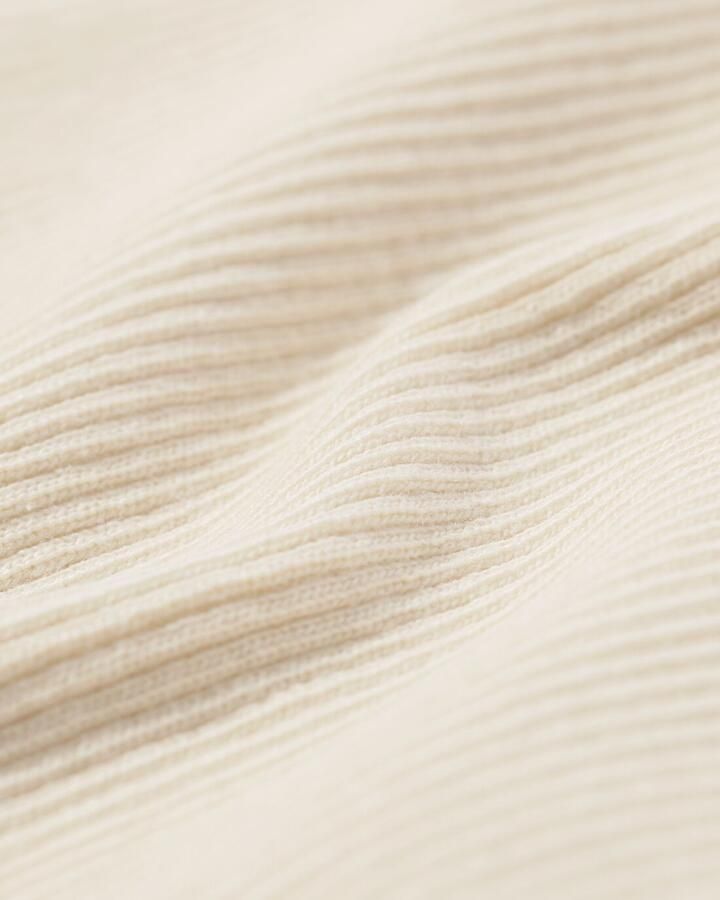 HEMA Dames T-shirt Clara Rib Gebroken Wit (gebroken wit)