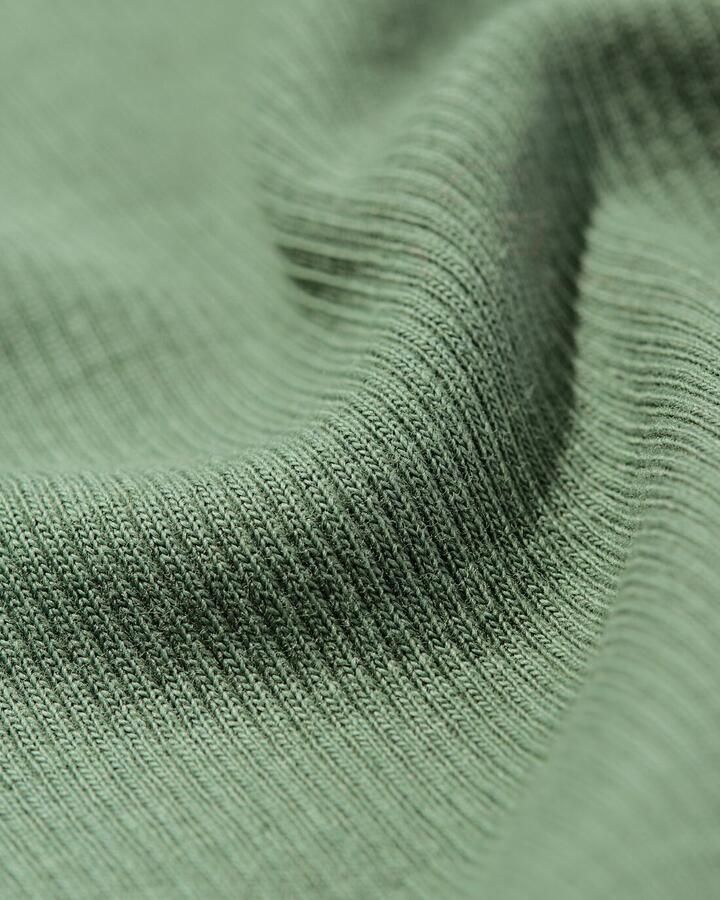 HEMA Dames T-shirt Clara Rib Groen (groen) - Foto 2