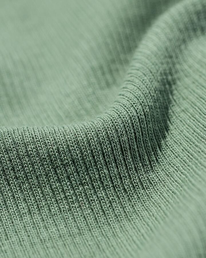 HEMA Dames T-shirt Clara Rib Groen (groen)