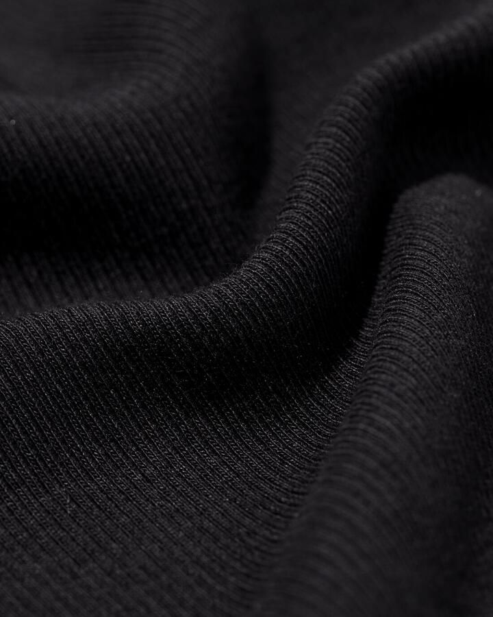 HEMA Dames T-shirt Clara Rib Zwart (zwart) - Foto 2