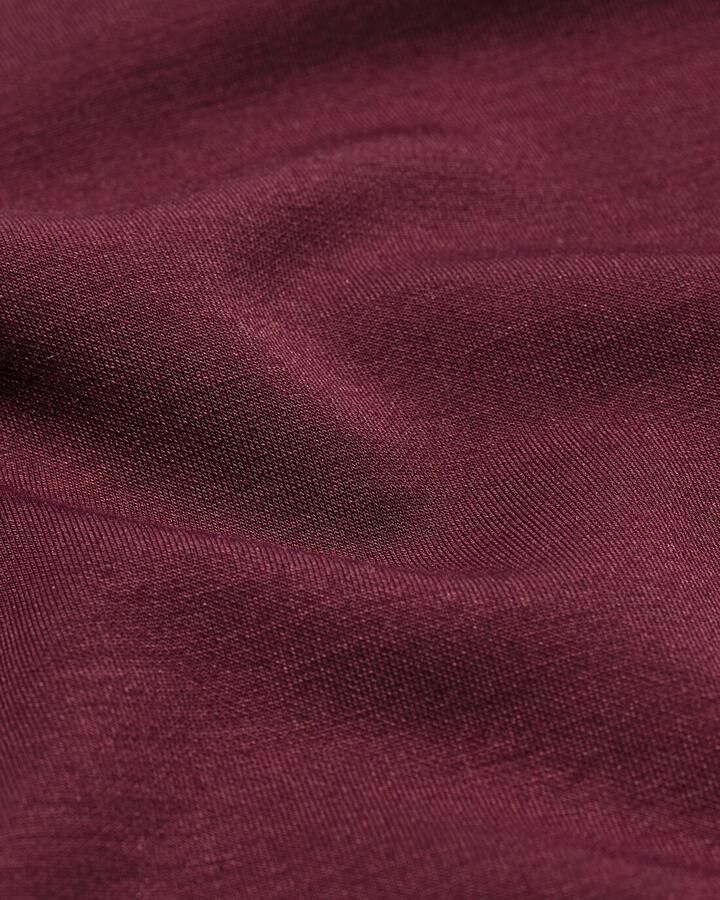 HEMA Dames T-shirt Elly Jersey Relaxed Fit Bordeauxrood (bordeauxrood)