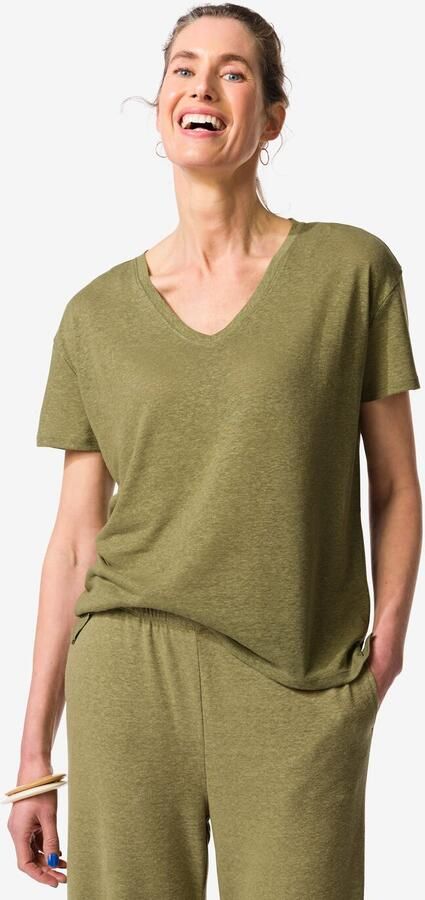 HEMA Dames T-shirt Evie Groen (groen)
