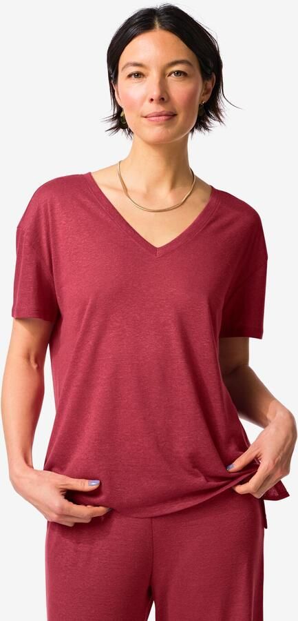 HEMA Dames T-shirt Evie Rood (rood) - Foto 2