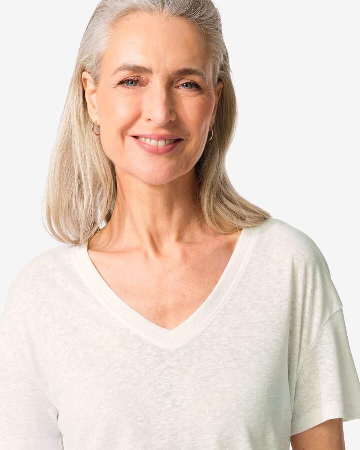 HEMA Dames T-shirt Evie Wit (wit) - Foto 2