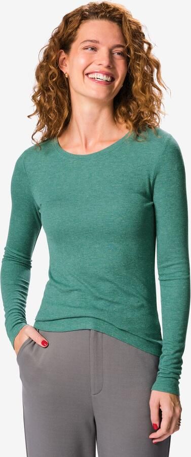 HEMA Dames T-shirt Groen