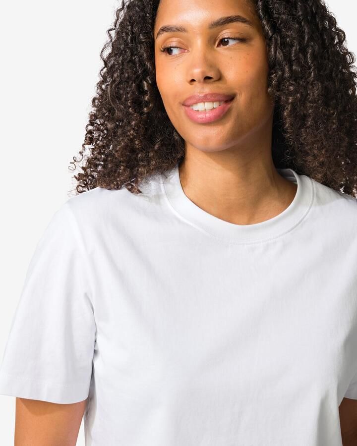 HEMA Dames T-shirt Larissa Regular Fit Wit (wit) - Foto 2
