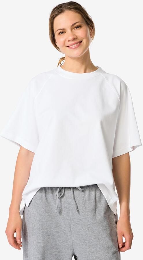 HEMA Dames T-shirt Luca Wit (wit) - Foto 2