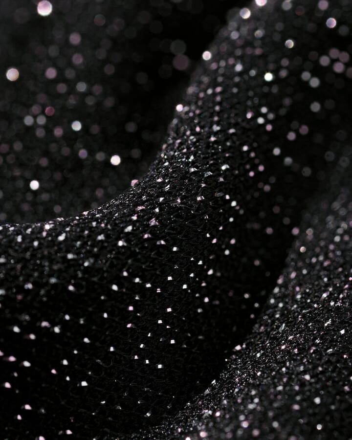 HEMA Dames T-shirt Luna Glitter Zwart (zwart)