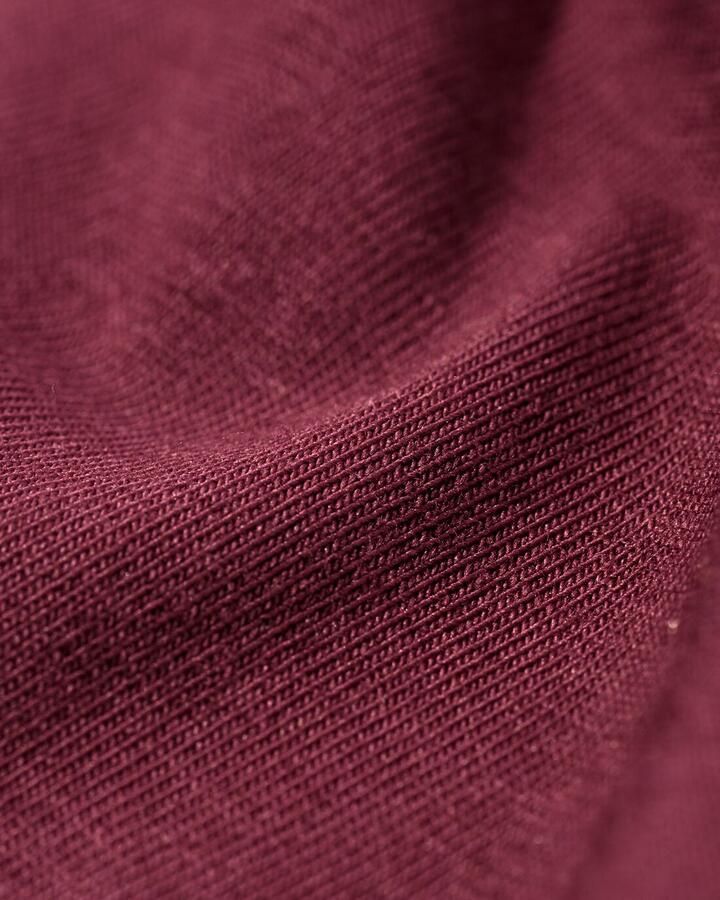 HEMA Dames T-shirt Oversized Donkerrood (donkerrood)